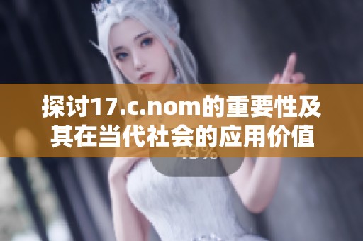 探讨17.c.nom的重要性及其在当代社会的应用价值