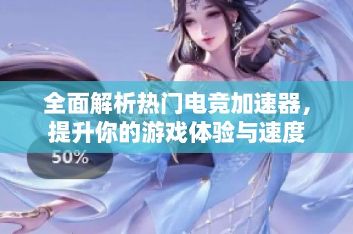 全面解析热门电竞加速器，提升你的游戏体验与速度