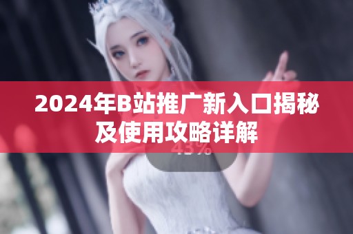 2024年B站推广新入口揭秘及使用攻略详解