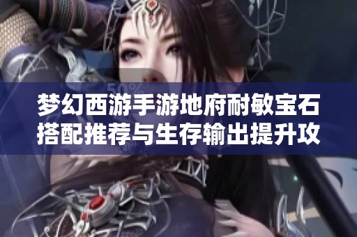 梦幻西游手游地府耐敏宝石搭配推荐与生存输出提升攻略