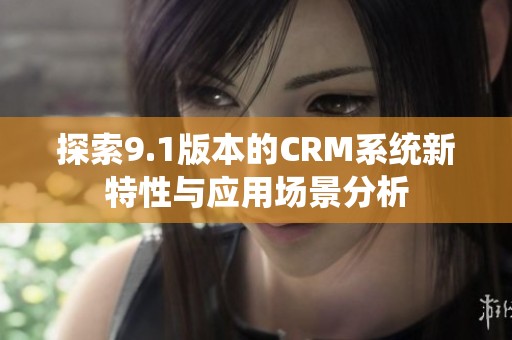 探索9.1版本的CRM系统新特性与应用场景分析