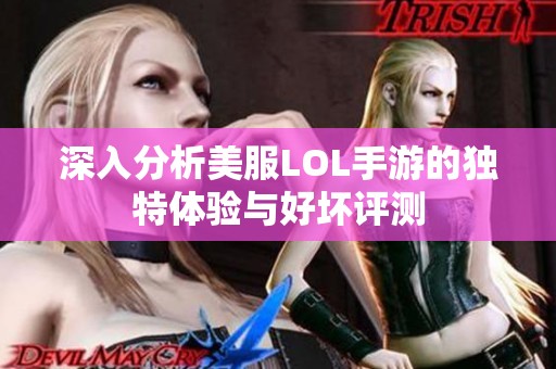 深入分析美服LOL手游的独特体验与好坏评测