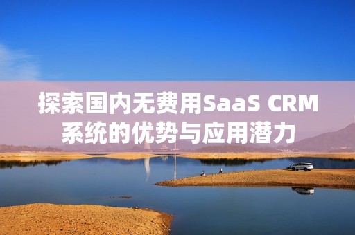 探索国内无费用SaaS CRM系统的优势与应用潜力