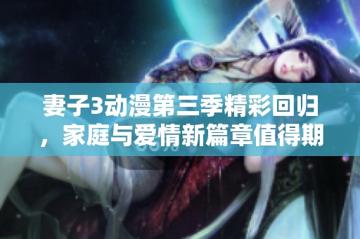 妻子3动漫第三季精彩回归，家庭与爱情新篇章值得期待