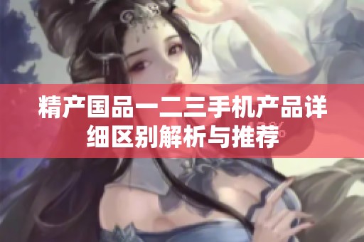 精产国品一二三手机产品详细区别解析与推荐