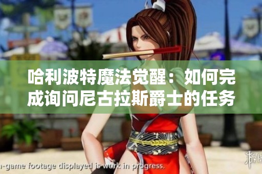 哈利波特魔法觉醒：如何完成询问尼古拉斯爵士的任务攻略详解
