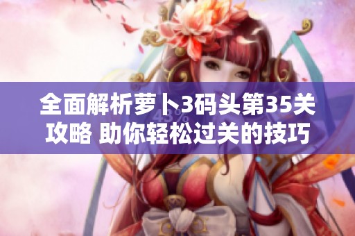 全面解析萝卜3码头第35关攻略 助你轻松过关的技巧与策略分享