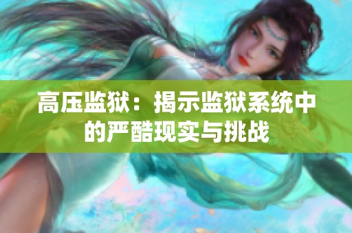 高压监狱：揭示监狱系统中的严酷现实与挑战