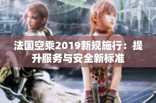 法国空乘2019新规施行：提升服务与安全新标准