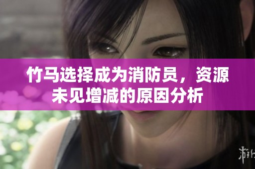 竹马选择成为消防员，资源未见增减的原因分析