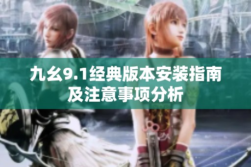 九幺9.1经典版本安装指南及注意事项分析