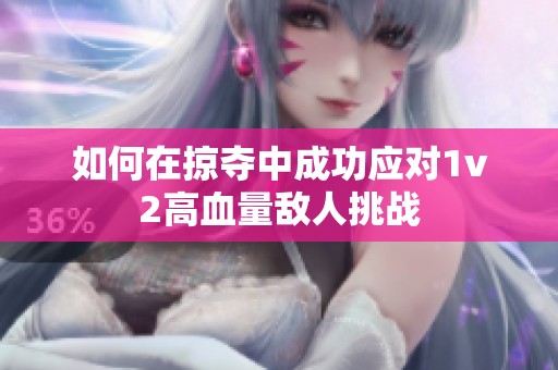 如何在掠夺中成功应对1v2高血量敌人挑战