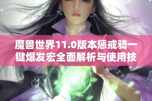 魔兽世界11.0版本惩戒骑一键爆发宏全面解析与使用技巧分享