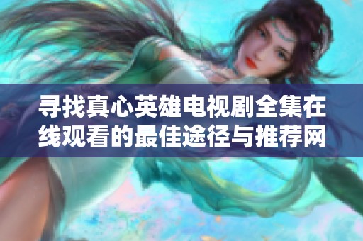 寻找真心英雄电视剧全集在线观看的最佳途径与推荐网站