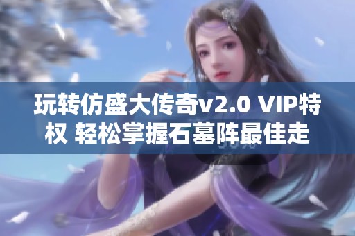 玩转仿盛大传奇v2.0 VIP特权 轻松掌握石墓阵最佳走法攻略
