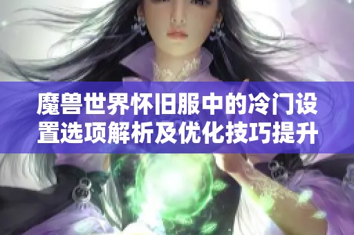 魔兽世界怀旧服中的冷门设置选项解析及优化技巧提升游戏体验的建议