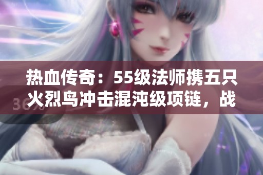 热血传奇：55级法师携五只火烈鸟冲击混沌级项链，战斗力飙升！