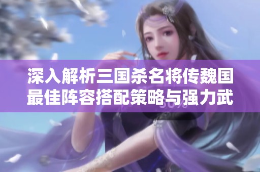 深入解析三国杀名将传魏国最佳阵容搭配策略与强力武将组合推荐