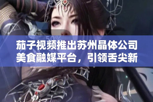 茄子视频推出苏州晶体公司美食融媒平台，引领舌尖新体验
