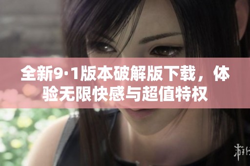 全新9·1版本破解版下载，体验无限快感与超值特权