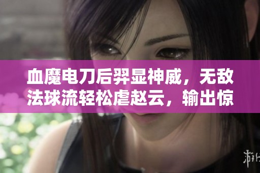 血魔电刀后羿显神威，无敌法球流轻松虐赵云，输出惊人战力全场震撼