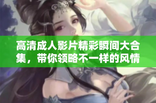 高清成人影片精彩瞬间大合集，带你领略不一样的风情