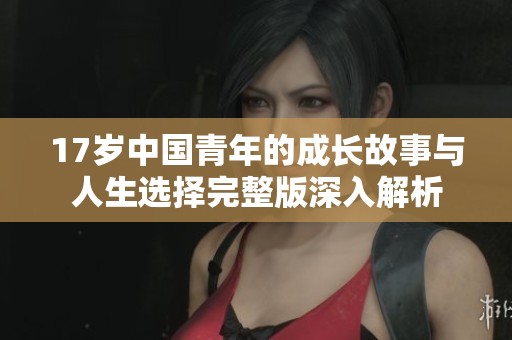 17岁中国青年的成长故事与人生选择完整版深入解析