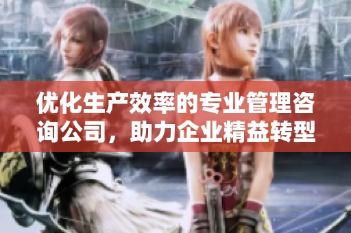 优化生产效率的专业管理咨询公司，助力企业精益转型与发展