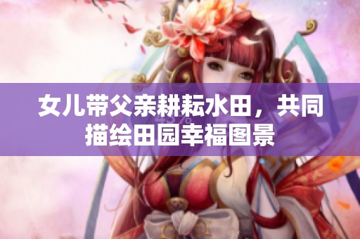 女儿带父亲耕耘水田，共同描绘田园幸福图景