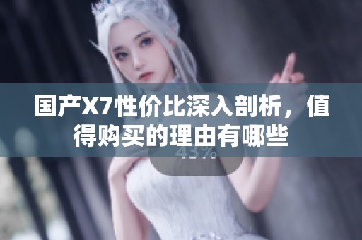 国产X7性价比深入剖析，值得购买的理由有哪些