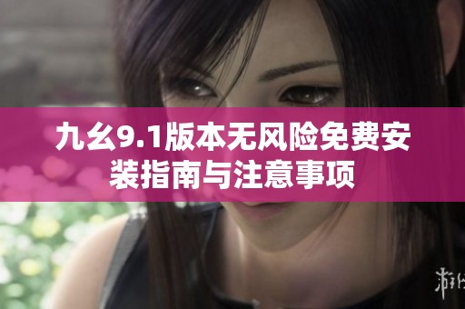 九幺9.1版本无风险免费安装指南与注意事项