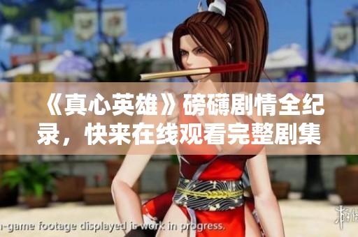 《真心英雄》磅礴剧情全纪录，快来在线观看完整剧集！