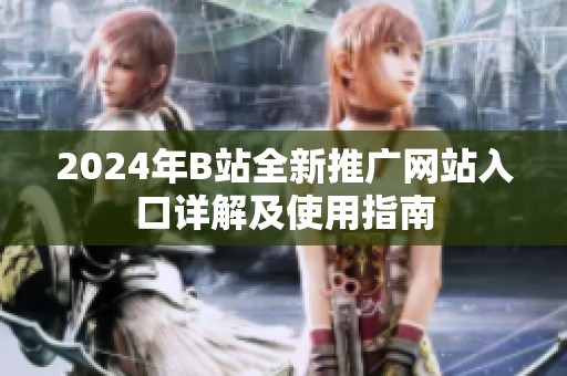 2024年B站全新推广网站入口详解及使用指南