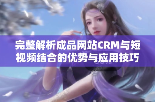 完整解析成品网站CRM与短视频结合的优势与应用技巧