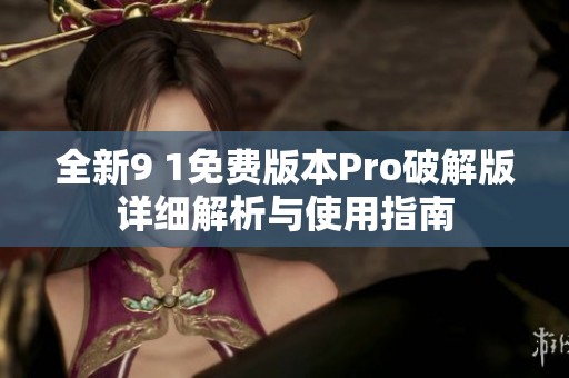 全新9 1免费版本Pro破解版详细解析与使用指南