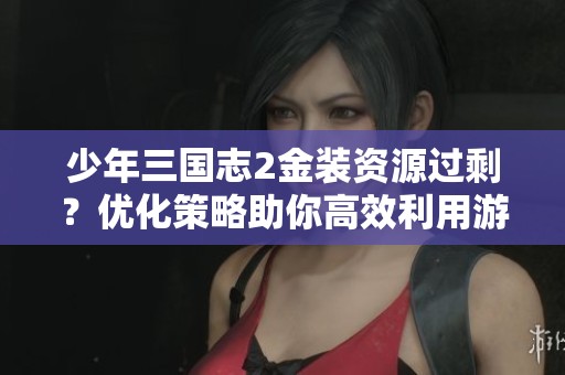 少年三国志2金装资源过剩？优化策略助你高效利用游戏资产