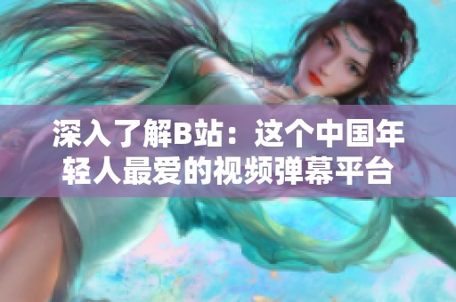 深入了解B站：这个中国年轻人最爱的视频弹幕平台