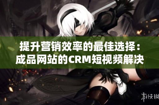 提升营销效率的最佳选择：成品网站的CRM短视频解决方案