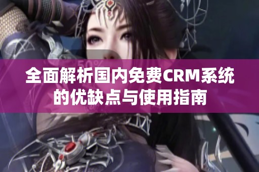 全面解析国内免费CRM系统的优缺点与使用指南