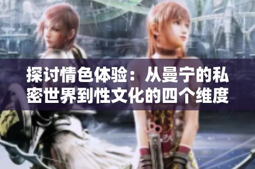 探讨情色体验：从曼宁的私密世界到性文化的四个维度
