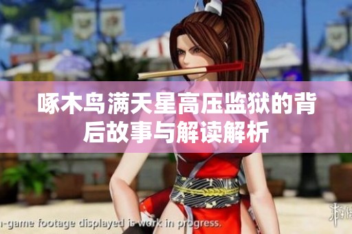 啄木鸟满天星高压监狱的背后故事与解读解析
