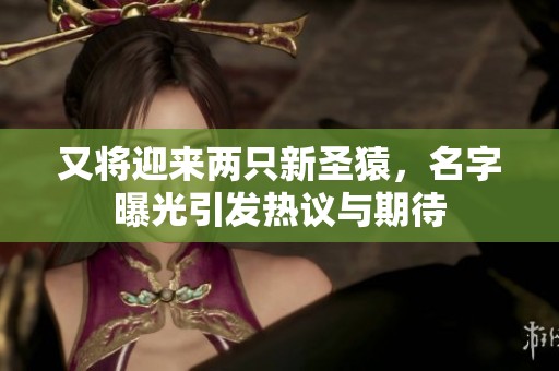 又将迎来两只新圣猿，名字曝光引发热议与期待