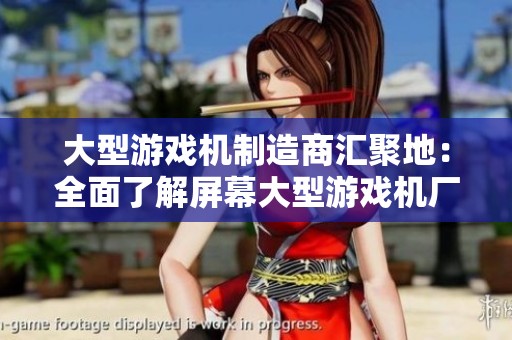 大型游戏机制造商汇聚地：全面了解屏幕大型游戏机厂家信息与服务