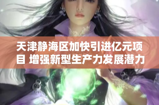 天津静海区加快引进亿元项目 增强新型生产力发展潜力