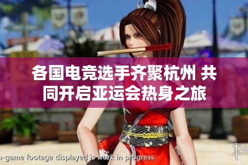 各国电竞选手齐聚杭州 共同开启亚运会热身之旅