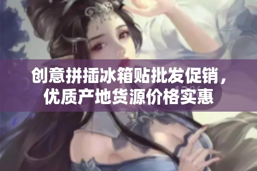 创意拼插冰箱贴批发促销，优质产地货源价格实惠