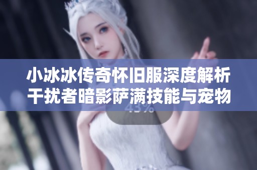 小冰冰传奇怀旧服深度解析干扰者暗影萨满技能与宠物进化之路
