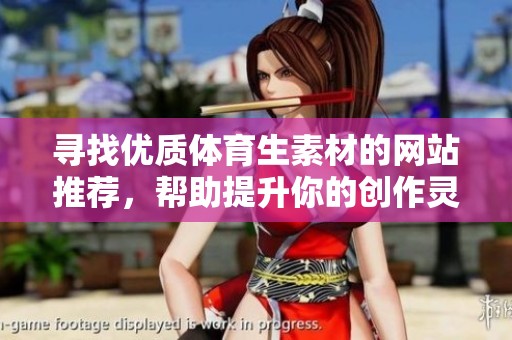 寻找优质体育生素材的网站推荐，帮助提升你的创作灵感