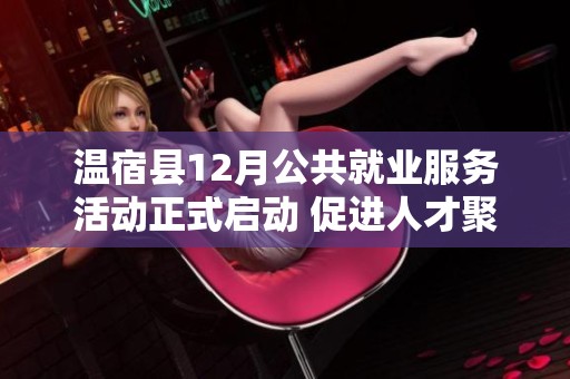 温宿县12月公共就业服务活动正式启动 促进人才聚集与岗位对接