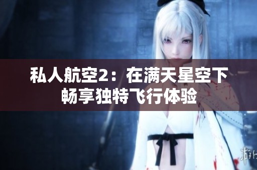私人航空2：在满天星空下畅享独特飞行体验
